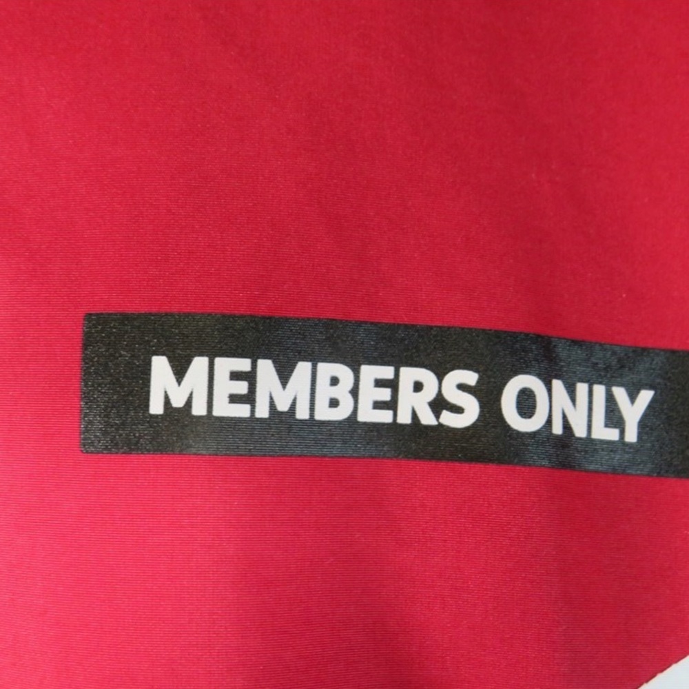 Members Only Quarter Zip Pullover Jacket - Red, W… - image 7